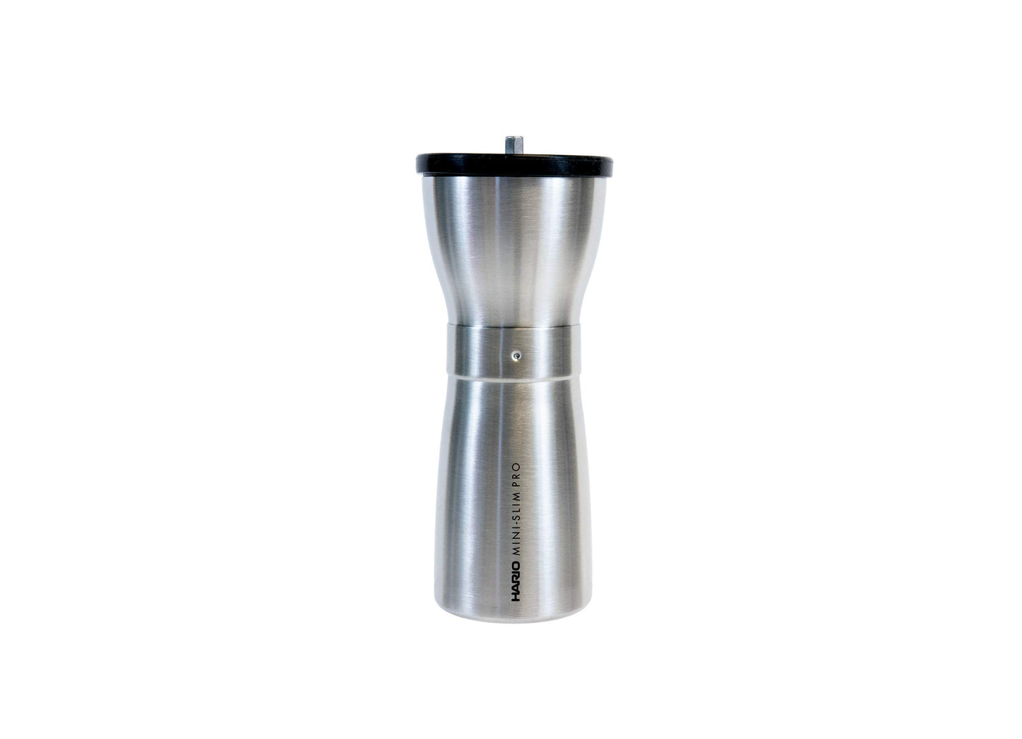 Hario, Transparent Black Mini Mill Plus | Compact & Adjustable Hand Coffee Grinder with Ceramic Burrs, Plastic,24g